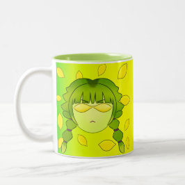 Caneca De Café Em Dois Tons Verde da Lymoona
