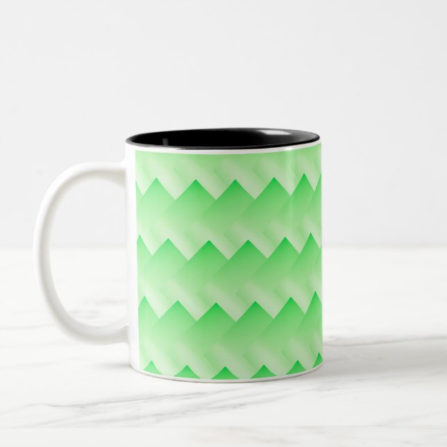 Caneca De Café Em Dois Tons Verde gradiente no embaralhamento (Esquerda)