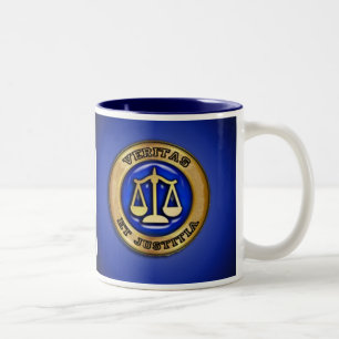 CANECA DE CAFÉ EM DOIS TONS VERITAS EM AZUL