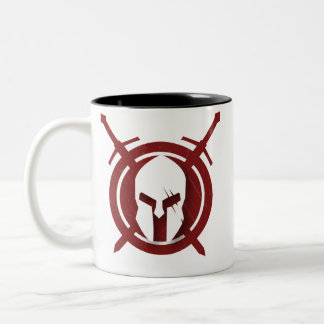 Caneca De Café Em Dois Tons Vermelho Espartano