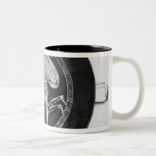 Caneca De Café Em Dois Tons Vermelho-figura copo do sótão