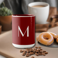 vermelho profundo - adicionar monograma