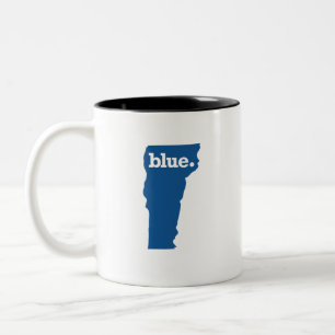 CANECA DE CAFÉ EM DOIS TONS VERMONT ESTADO AZUL