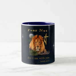 Caneca De Café Em Dois Tons versículo bíblico