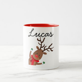 Caneca De Café Em Dois Tons Vestidos de Natal Personalizados