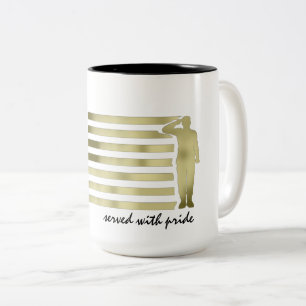 Caneca De Café Em Dois Tons Veterano