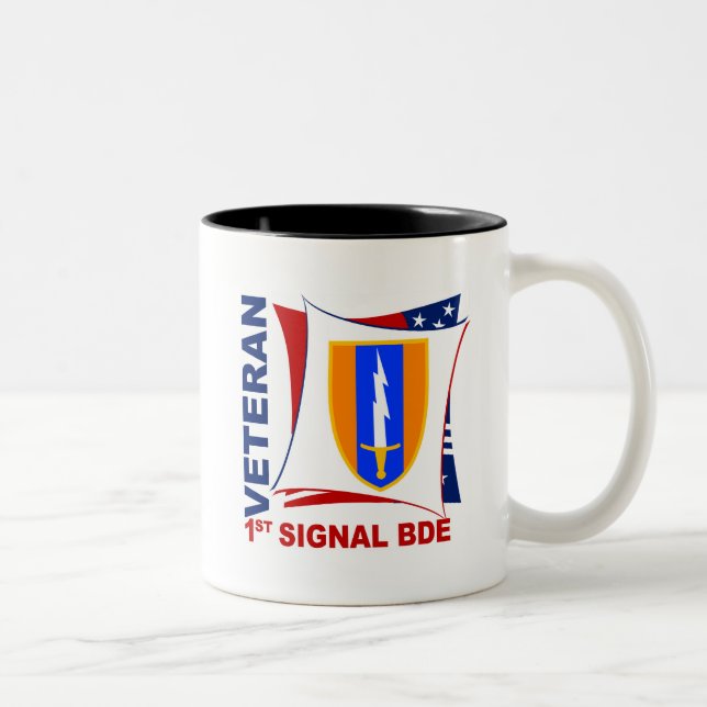 Caneca De Café Em Dois Tons Veterano - 1rua Sig Bde (Direita)