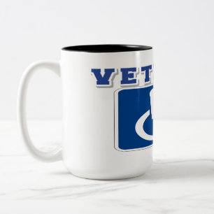 Caneca De Café Em Dois Tons Veterano deficiente