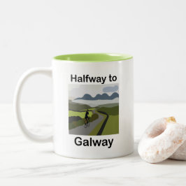 Caneca De Café Em Dois Tons Viagem de Carro até Galway