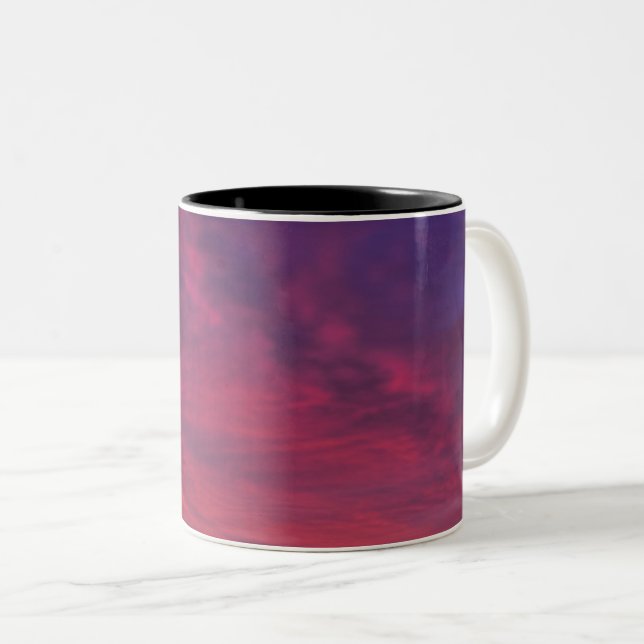Caneca De Café Em Dois Tons Viagem de espaço (Frente Esquerda)
