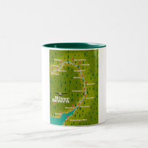 Caneca De Café Em Dois Tons viagem de River Severn Wales