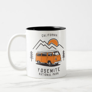 Caneca De Café Em Dois Tons Viagem de Yosemite Park