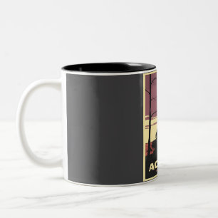 Caneca De Café Em Dois Tons Viagem do Parque Nacional Acadia