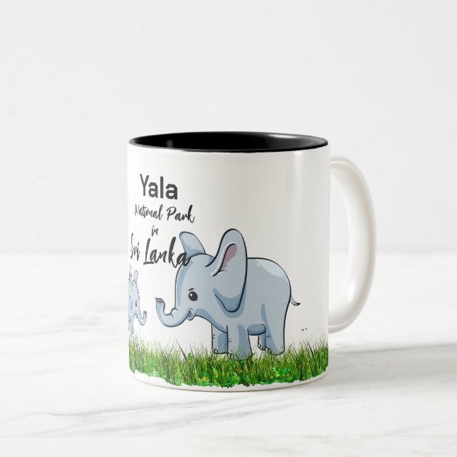 Caneca De Café Em Dois Tons Viagem Sri Lanka (Frente Esquerda)