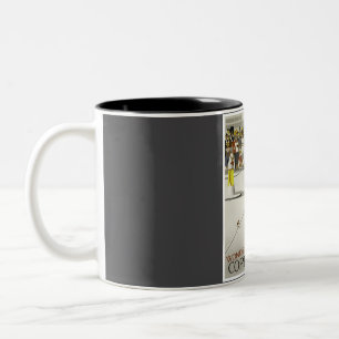 Caneca De Café Em Dois Tons Viagens vintage de Copenhagen Denmark