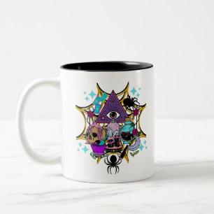 Caneca De Café Em Dois Tons Víblias e aranhas