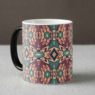 Caneca De Café Em Dois Tons Vibrações de Abacaxi Roxo