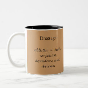 Caneca De Café Em Dois Tons Vício De Dressage