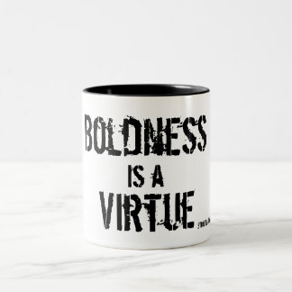 Caneca De Café Em Dois Tons Vida da cara com confiança