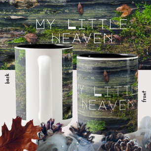 Caneca De Café Em Dois Tons Vida da madeira