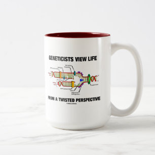 Caneca De Café Em Dois Tons Vida da opinião dos geneticista de uma perspectiv