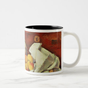 Caneca De Café Em Dois Tons Vida de Paul Cezanne ainda com uma caixa de