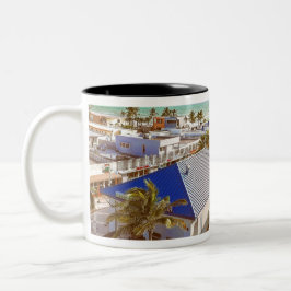 Caneca De Café Em Dois Tons Vida na praia