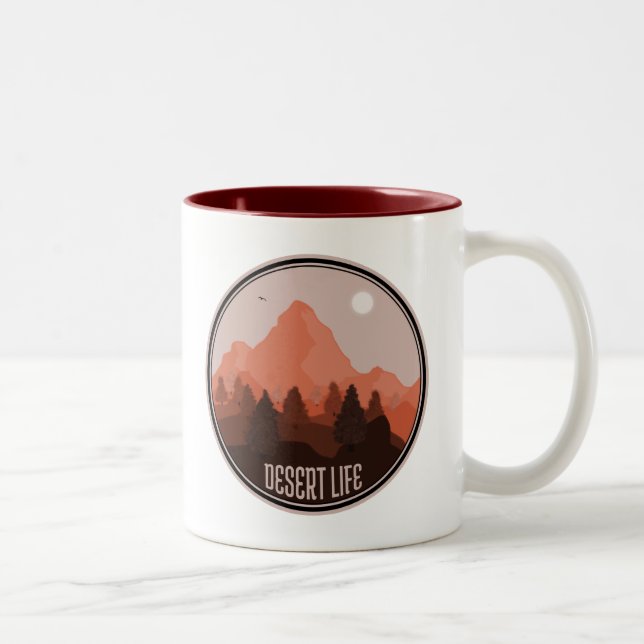 Caneca De Café Em Dois Tons Vida no Deserto (Direita)