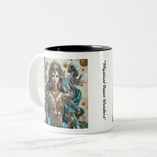 Caneca De Café Em Dois Tons "Vida no mar de luxo"