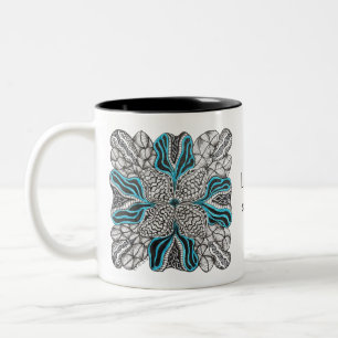 Caneca De Café Em Dois Tons Vida Personalizada é Curta Demais Para Café Ruim