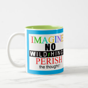 Caneca De Café Em Dois Tons Vida selvagem - IMAGEM - Animais ameaçados -