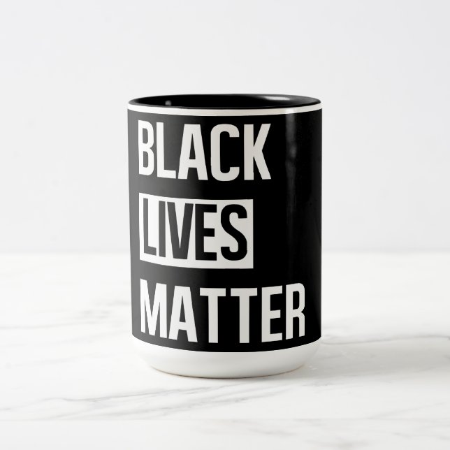 Caneca De Café Em Dois Tons Vidas Negras Importam (Centro)