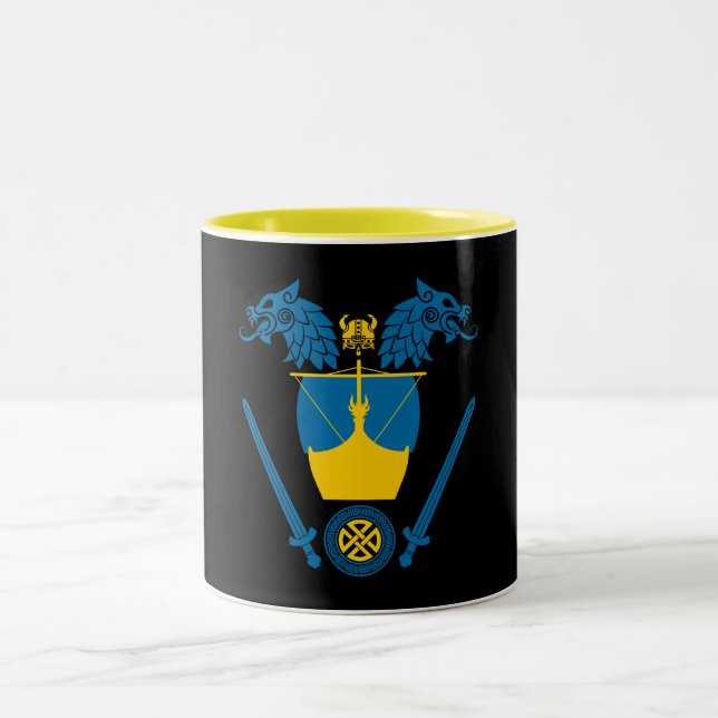 Caneca De Café Em Dois Tons Viking sueco (Centro)