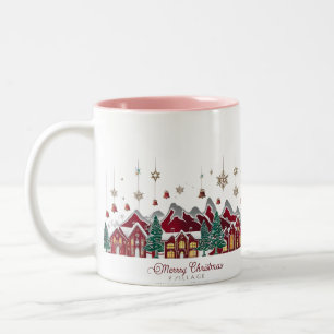 Caneca De Café Em Dois Tons Vila Alegre de Natal – Montanha Vermelha e Dourada
