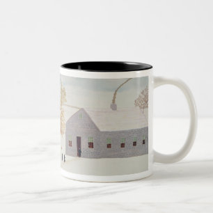 Caneca De Café Em Dois Tons Vila de Amish