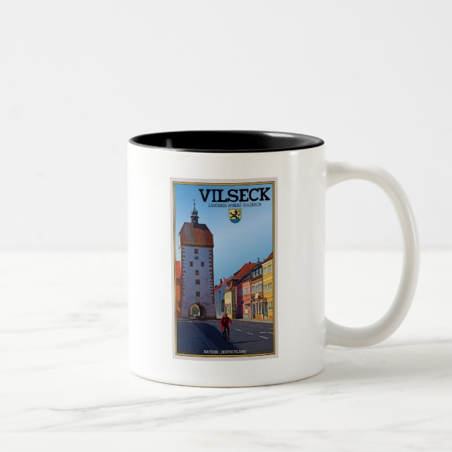 Caneca De Café Em Dois Tons Vilseck - torre (Direita)