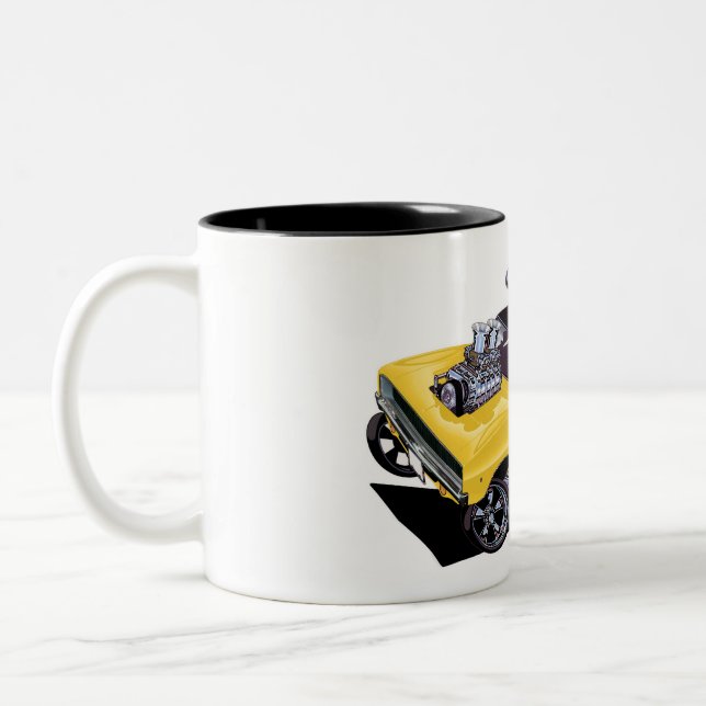 Caneca De Café Em Dois Tons Vince Crains CHEIO CHARGE 1968 Charger (Esquerda)