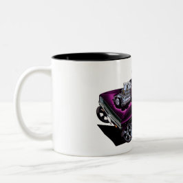 Caneca De Café Em Dois Tons Vince Crains High 1968 plum louco "CHEIO CHARGE"