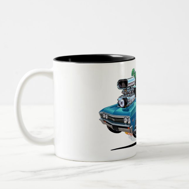 Caneca De Café Em Dois Tons Vince Crains High Octane Art, 1967 Chevelle SS (Esquerda)