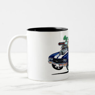 Caneca De Café Em Dois Tons Vince Crains High Octane Art, 1970 Chevelle SS