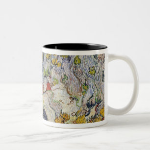 Caneca De Café Em Dois Tons Vincent van Gogh   a ravina do Peyroulets