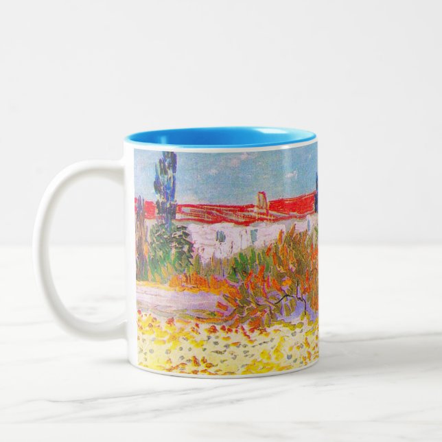 Caneca De Café Em Dois Tons Vincent Van Gogh Flor Garden (Esquerda)