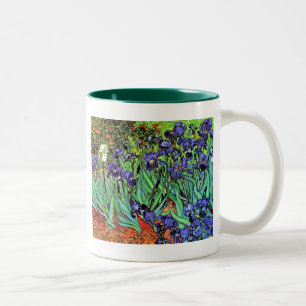 Caneca De Café Em Dois Tons Vincent Van Gogh - Íris - Amante de Flores Arte Fi