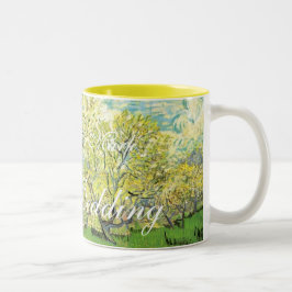 Caneca De Café Em Dois Tons Vincent van Gogh,Pomar em Blossom