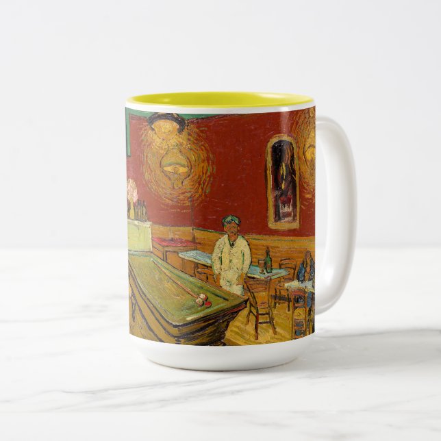 Caneca De Café Em Dois Tons Vincent van Gogh - The Night Cafe (Frente Esquerda)