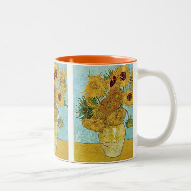 Caneca De Café Em Dois Tons Vincent Willem van Gogh, Sunflower (Direita)