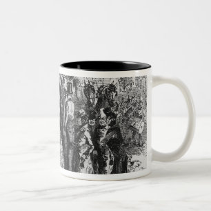 Caneca De Café Em Dois Tons Vinda em casa da igreja