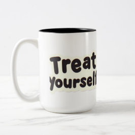 Caneca De Café Em Dois Tons Vinheta Doce