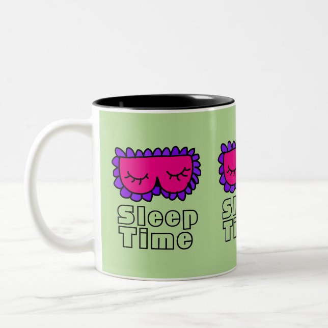 Caneca De Café Em Dois Tons Vinho do sono (Esquerda)