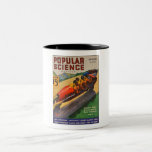 CANECA DE CAFÉ EM DOIS TONS VINTAGE 1930S POP SCIENCE COBRIR MG<br><div class="desc">ILUSTRAÇÃO DO COBRIR DA REVISTA FANTÁSTICA CIRCA 1935. UM EXEMPLO QUENTE E NOSTÁLICO,  PRONTO PARA A SUA BEBIDA. OBRIGADOS PARA PROCURAR!</div>